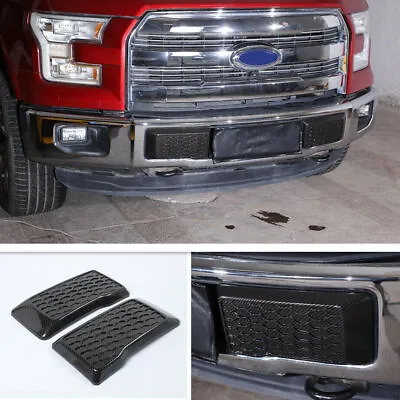 For 2015-2020 Ford F150 F-150 Carbon Fiber Front Bumper Corner Decor Cover Trim • $53.82