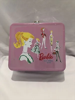 Sealed Barbie Doll Metal Lunch Kit Box 1994 Pink Brand New In Plastic • $34.99