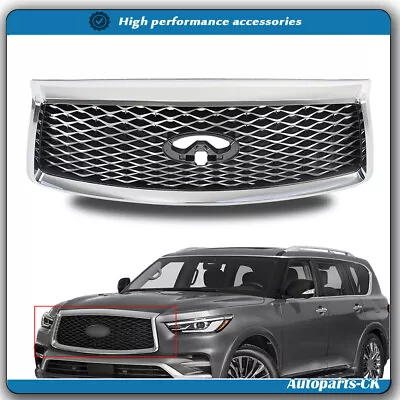 For 18 19 2021 INFINITI QX80 Front Upper Grille W/Camera Option Grill 623106GW0A • $266.08