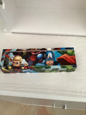 £6.50 • Buy Decoupaged Wooden Pencil Box With Pen Pencil Ruler Ect