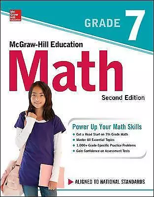 McGraw-Hill Education Math Grade 7 Second Edition By McGraw Hill (Paperback... • £13