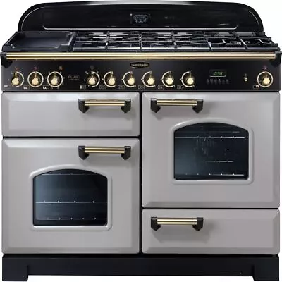 Rangemaster CDL110DFFRP/B Classic Deluxe 109cm Dual Fuel Range Cooker 5 Burners • £3219