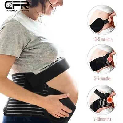 Pregnancy Maternity Belt Lumbar Back Support Waist Band Belly Bump Brace • £14.89