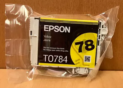 GENUINE Epson 78 T0784 Yellow Ink For Stylus R280 R380 RX580 RX595 NEW • $10