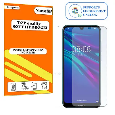 Screen Protector For Huawei Y6 2019 Hydrogel Cover - Clear TPU FILM • £3.98