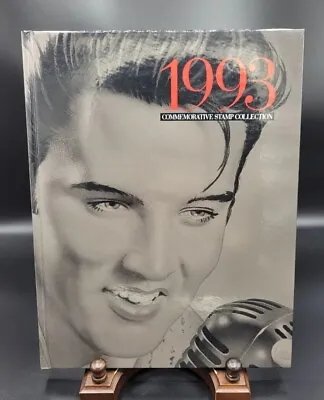 1993 Commemorative Stamp Collection Book W/ Stamps 63 Stamps Elvis Presley Cover • $17.07