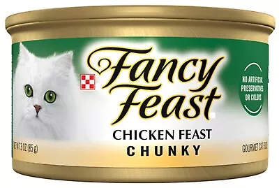 FANCY FEAST Adult Chunky Chicken Wet Cat Food 24x85g • $42.25