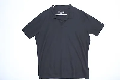 Oakley Polo Shirt Mens Large Black Hyrdolix Regular Fit Golf Short Sleeve • $14.99