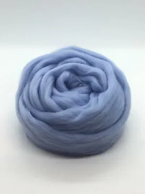 Baby Blue Roving Blue Wool Roving Light Blue Roving Merino Wool Roving • $11.02