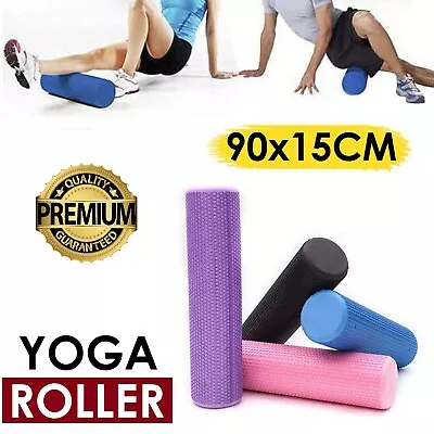 Pilates Foam Roller Physio Yoga Roller Fitness GYM Exercise Training Massage • $37.99