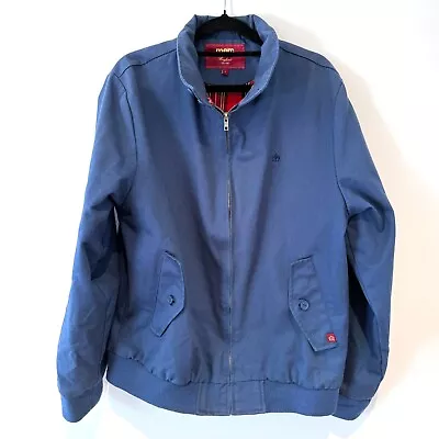 Merc Harrington Jacket Navy With Tartan Lining Size Large • $29.14