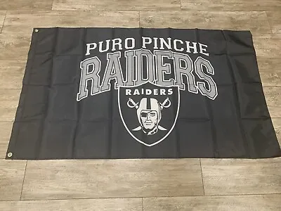 Las Vegas Oakland LA  Flag - 3x5 FT RAIDER NATION 2021 Puro Pinche Raiders • $19.88