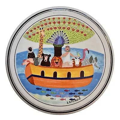 VILLEROY & BOCH Naif Noah’s Ark Porcelain Round Lidded Trinket Box 4” • $22