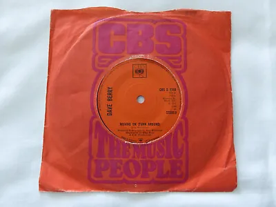 Dave Berry - Moving On (Turn Around) UK 1972 7  Single CBS Orig Slv Nice Ex-! • £6