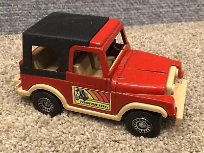 Vintage  - Tootsie Toy Die-Cast - Metal 5  - Red CJ-7 Jeep W/Top • $10