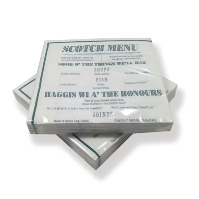 £5.99 • Buy Scottish Napkins- Scottish Menu