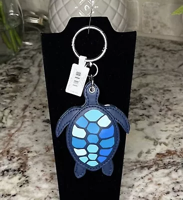 Vera Bradley Turtle Bag Charm- Key Ring- Mirror- Blue  navy Blue • $20