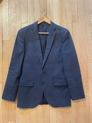 J Crew Ludlow Suit Jacket Men's 34 Size Blue/Navy Blazer Sports Coat • $74.99
