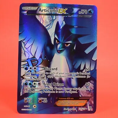 $40 • Buy Pokemon English TCG Card Plasma Storm Articuno EX 132/135 Ultra Holo Rare