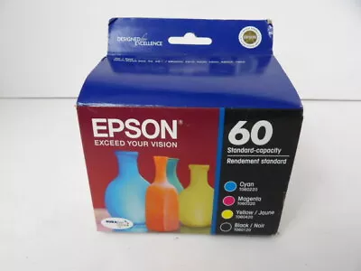 Genuine Epson 60 4 Pack BCMY Ink Cartridges CX Series 3800 C Series C68 • $34.95