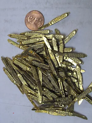 LOT OF 100  MINIATURE BRASS  Fuctioning Pocket Knifes Made By Intercast • $79.95