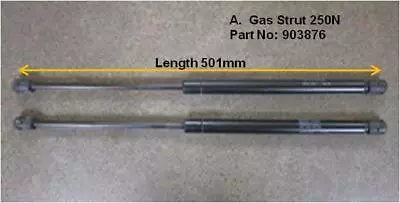 Colorado Holden 92146786 Ute Lid Gas Strut 250N Hard Fibreglass Tonneau Cover  • $70