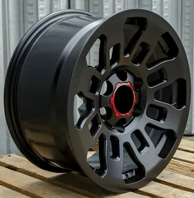 17  Wheels Fit Toyota 4Runner Tacoma GX470 FJ 17x8 6x139 Matte Black Rims Set 4 • $661