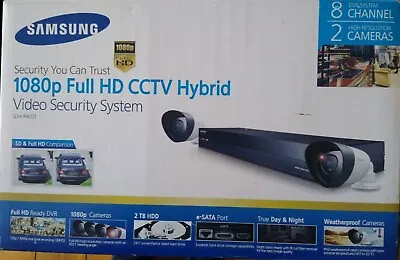 SAMSUNG SDR-4200 8CH 1080p HD 2TB Hybrid CCTV DVR + 2x HD Cameras Security • £299