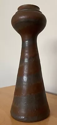 VIntage Decorative Ceramic German Petra Töpferei Vase Brown Art Pottery Modern • $65