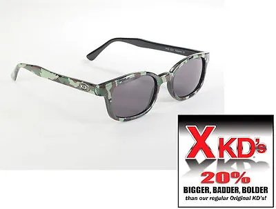 X Kd’s Biker Camouflage Sunglasses 20% Larger Free Soft Case Camo Frame  • $14.95