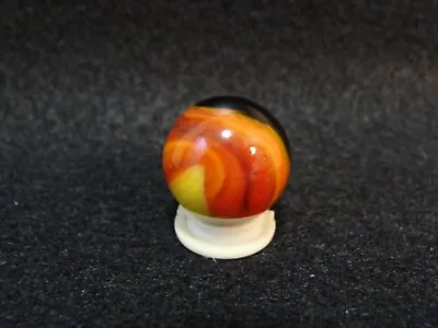 Marbles Vintage Akro Agate Corkscrew HTF Indian Blanket Mint+ .675 Awesome Mib • $45