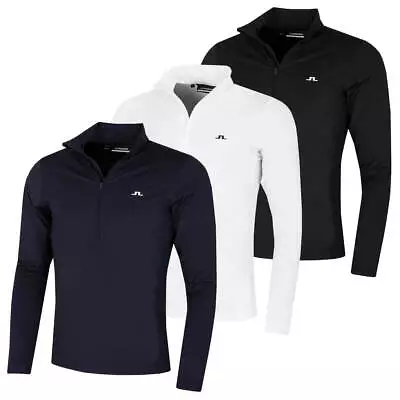 J.Lindeberg Mens Luke Half Zip Midlayer Wicking Active Sweater 50% OFF RRP • £59.99