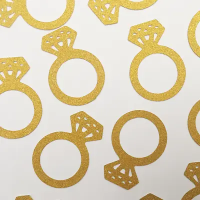 $7.95 • Buy Diamond Ring Gold Party Decor Craft Confetti