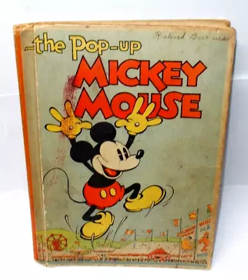 Vintage 1933 Mickey Mouse Pop-Up Book • $59.99