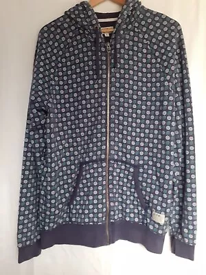 Men's Jack Wills Zip Up Patterned Hoodie. Size Medium. • £6