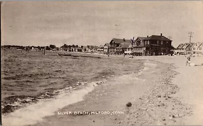 View Of Cottages On Silver Beach Milford CT C1954 Vintage Postcard P51 • $14.99