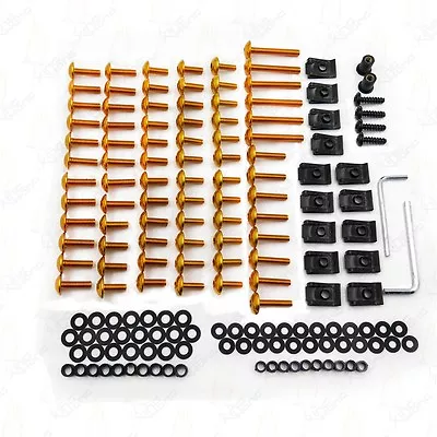 $35.38 • Buy Complete Fairing Bolts Screws For Yamaha YZF R1 R6 F6R FZ1 FZ8 Gol