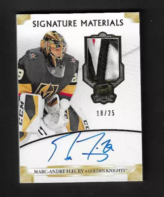 2019-20 The Cup Marc-Andre Fleury Signature Materials Patch Auto 18/25 #SP-MF • $62