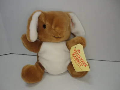Vintage Trudy Plush Bunny Velveteen Rabbit Stuffed Animal Toy Lovey Soft Brown • $10.99