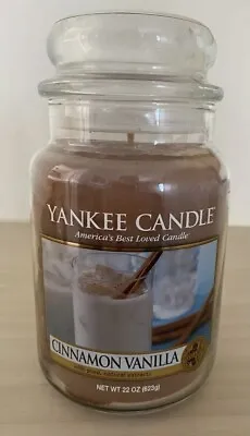 Yankee Candle Cinnamon Vanilla Large Jar Htf • £25.99