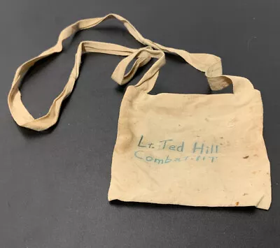 VTG LT. Ted Hill Combat HQ Canvas Pouch WW2 Ammo Money Field Bag  • $23