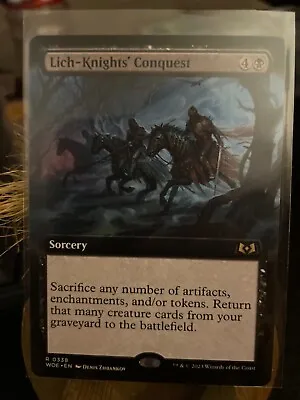 Lich-Knights' Conquest - 338 Ext Regular Wilds Of Eldraine WOE MTG Magic PF • $1