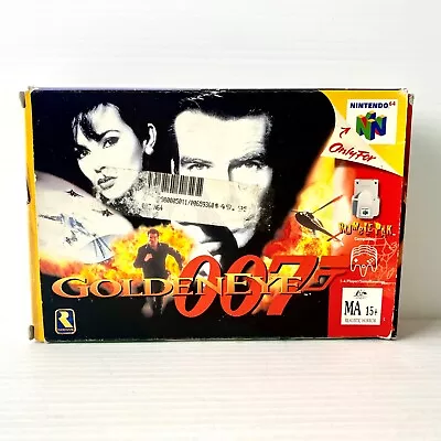 GoldenEye 007 + Box Insert Manual - PAL - Nintendo N64 64 - Tested & Working • $79.88