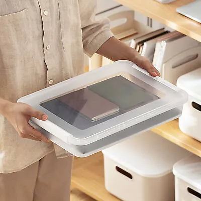 £13.38 • Buy Storage Box Space-saving Dust-resistant Scrapbook Paper Case Portable