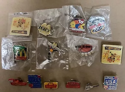 Lot Of 14 Miscellaneous Vintage Group II Inc. McDonalds Pins • $9.99