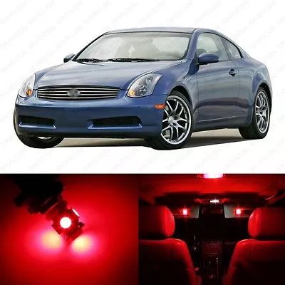 14 X Red LED Interior Light Package For 2003 - 2006 Infiniti G35 + PRY TOOL • $13.29