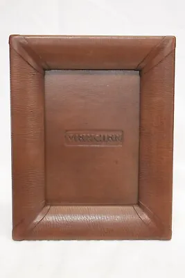 Brown Leather Frame For 5 X 7 By House Of Mercier • $149