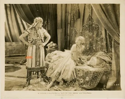 RUDOLPH VALENTINO & VILMA BANKY Vintage Original Photo  SON OF THE SHEIK  1926 • $59.99