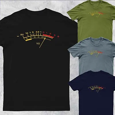 VU Tee Men's Black Cool Meter Analog Gift For Adults Top  Mens T-Shirt #DG • £9.99