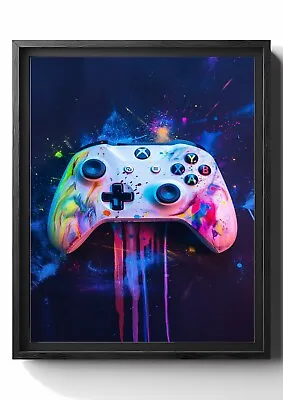 Xbox One Controller Bedroom Room Wall Art Game Print Poster A1 A2 A3 A4 A5 • £4.95
